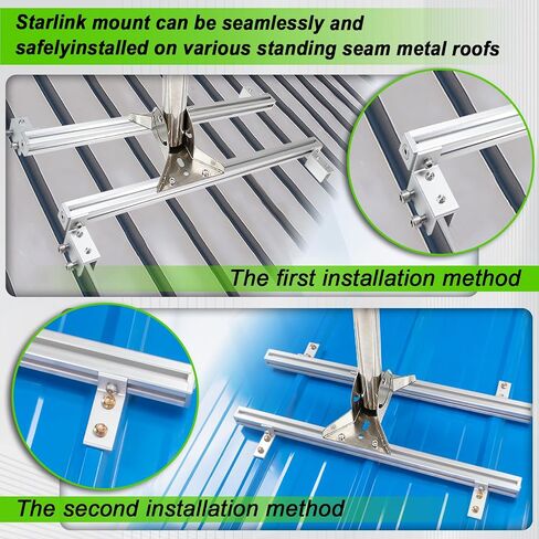 Starlink Gen 3 Mount, Ybervont Starlink Mounting Kit Gen 3, Heavy Duty Starlink Long Wall Mount for Starlink Internet Kit Satellite, Starlink Pole Mount with Starlink Gen 3 Pipe Adapter in Saudi Arabia