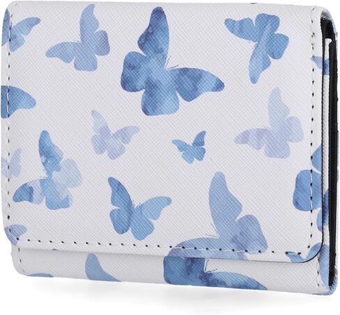 Mundi Anna Indexer محفظة صغيرة للنساء ، حامل بطاقة الائتمان النحيف مع جيب عملة Zipper ، محفظة Wifold Compact Womens مع نافذة معرف باللون الأسود المنسوج in Kuwait