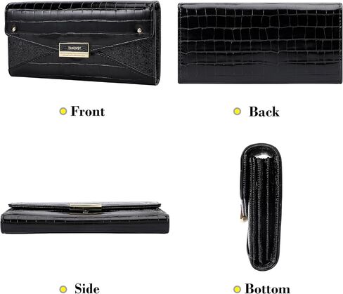 Women Wallet Large, Bifold Wallets for Women, PU Leather, Animal Print, Card Slots and Coin Compartments in Saudi Arabia