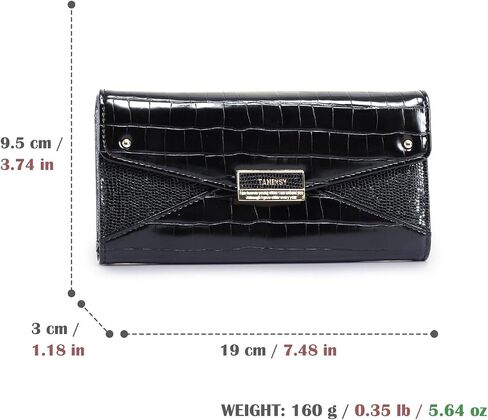 Women Wallet Large, Bifold Wallets for Women, PU Leather, Animal Print, Card Slots and Coin Compartments in Saudi Arabia