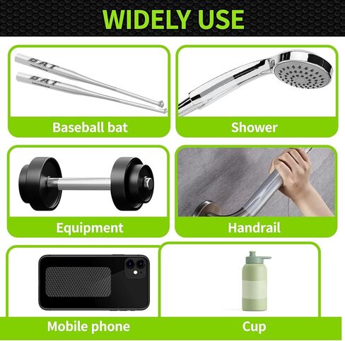 شريط مطاطي للقبضة، شريط غير قابل للانزلاق، لاصق معزز قوي للغاية للإمساك الآمن والاحتكاك - مثالي للأدوات والأدوات والأعمال اليدوية والمزيد (أسود، 4 بوصات × 10 أقدام) in Kuwait