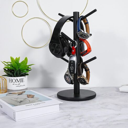 MyLifeunit Mug Holder Tree ، حامل فنجان القهوة مع 6 خطافات (أسود) in Saudi Arabia