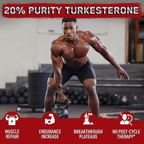 1400mg Beta Ecdysterone and Turkesterone Supplements, Maximized 98% Beta Ecdysterone & 20% Turkesterone Extract for Muscle Mass,Strength, Protein Synthesis, 60 Capsules in Saudi Arabia