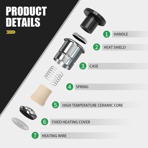 1 PC Car Cigarette Lighter Plug, 1.25" x 1.77" Alloy Surface Polished Burr-Free Rust-Proof Cigarette Lighter, Decorative Replacement Accessory, for Most Cars, SUVs, Motorcycles (Black) in Saudi Arabia