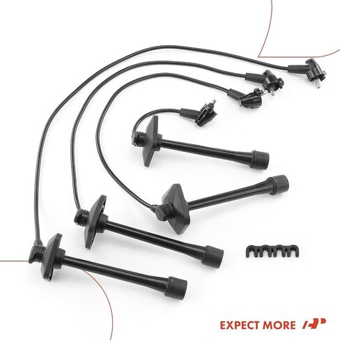 A-Premium Ignition Sharp Slug Wires مجموعة من 4 متوافقة مع Toyota Camry 1993 1994 1995 1996 2.2L 3.0L in Saudi Arabia