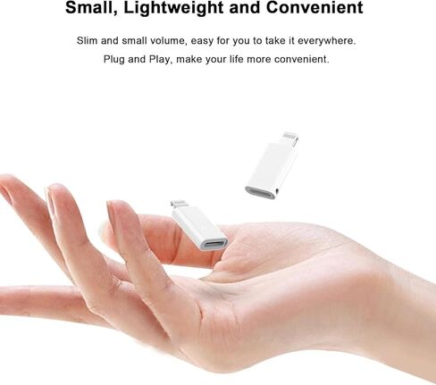 4Pack Lightning Male to USB C Female Charging Adapter,Type C Charging Support Data Transmission Connector Dongle Compatible with iPhone 14/13/12/11/8/X/XR/XS/SE/7/Plus/Pro Max/6/5 iPad Air Mini in Kuwait