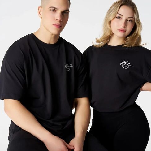 Attractive Collection Unisex Adult Cotton Oversize T-Shirts | Short Sleeve, Crew Neck, Relax Fit, Casual Activewear in Saudi Arabia