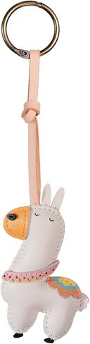 Animal Vegan Leather Charm Keychain - Hand-Sewn Bag Charm for Car Keys, Backpack Decoration, Gift for Women, Men, and Kids in Saudi Arabia