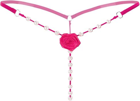 نساء لؤلؤة t-back g-string تطريز الورد زهور ثونغ ثونغ ملابسة داخلية مثيرة underpant underpant in Kuwait
