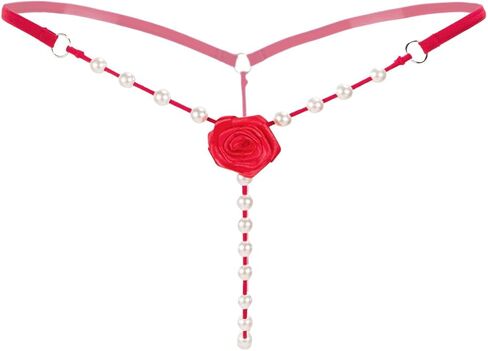 نساء لؤلؤة t-back g-string تطريز الورد زهور ثونغ ثونغ ملابسة داخلية مثيرة underpant underpant in Kuwait