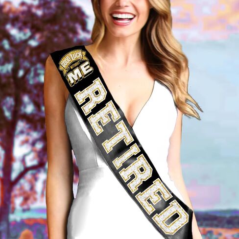 Retirement Gifts for Men or Women - PREMIUM GRADE SATIN Sash - Retirement Party Keepsake Gift in Saudi Arabia