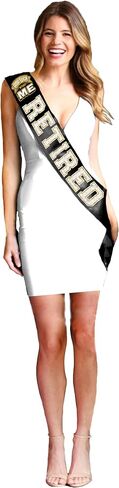 Retirement Gifts for Men or Women - PREMIUM GRADE SATIN Sash - Retirement Party Keepsake Gift in Saudi Arabia