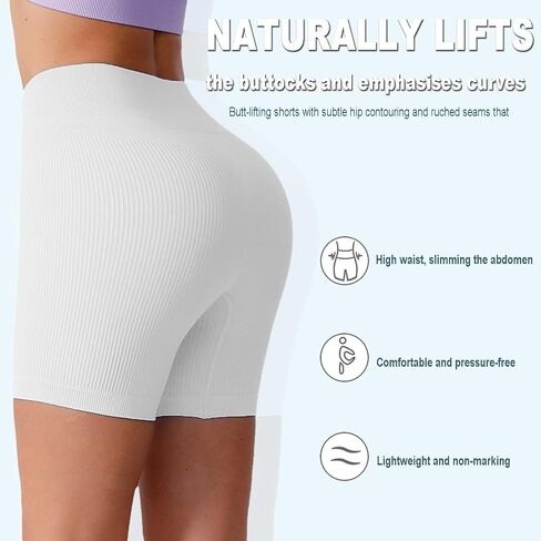 نساء شورتات رياضية عالية الخصر رفع سراويل سراويل سراويل راكب الدراجة النارية صالة الألعاب الرياضية واليوغا والركض in Kuwait