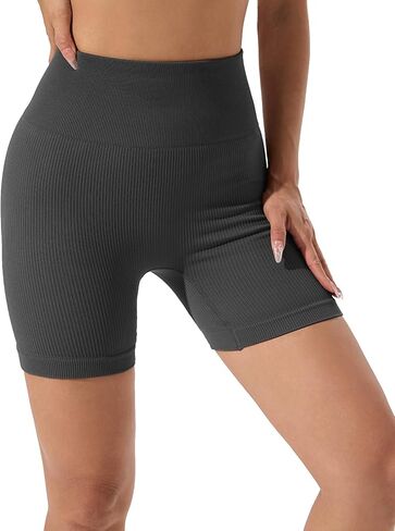 نساء شورتات رياضية عالية الخصر رفع سراويل سراويل سراويل راكب الدراجة النارية صالة الألعاب الرياضية واليوغا والركض in Kuwait