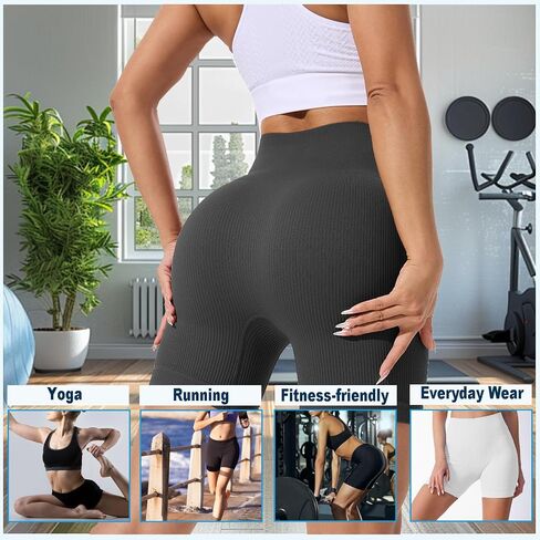 نساء شورتات رياضية عالية الخصر رفع سراويل سراويل سراويل راكب الدراجة النارية صالة الألعاب الرياضية واليوغا والركض in Kuwait