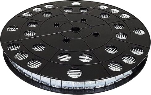 Counteract SAWW-B12 Steel Adhesive Wheel Weights Roll - 356pc - 178oz (Black Powder Coated, 1/2oz) in Kuwait