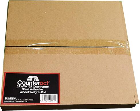 Counteract SAWW-B12 Steel Adhesive Wheel Weights Roll - 356pc - 178oz (Black Powder Coated, 1/2oz) in Kuwait