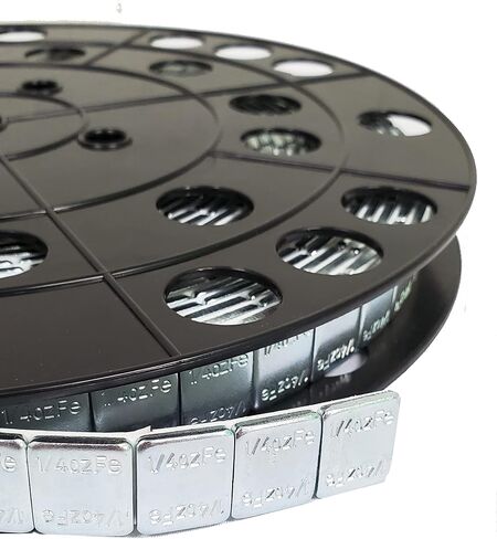 Counteract SAWW-B12 Steel Adhesive Wheel Weights Roll - 356pc - 178oz (Black Powder Coated, 1/2oz) in Kuwait