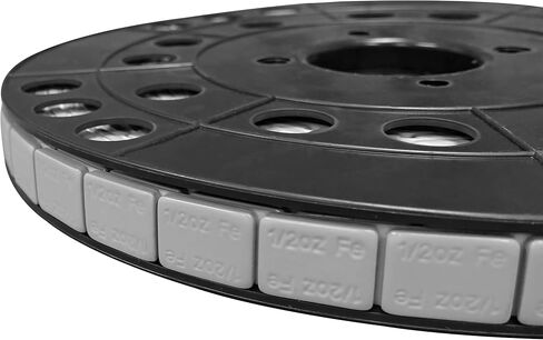 Counteract SAWW-B12 Steel Adhesive Wheel Weights Roll - 356pc - 178oz (Black Powder Coated, 1/2oz) in Kuwait
