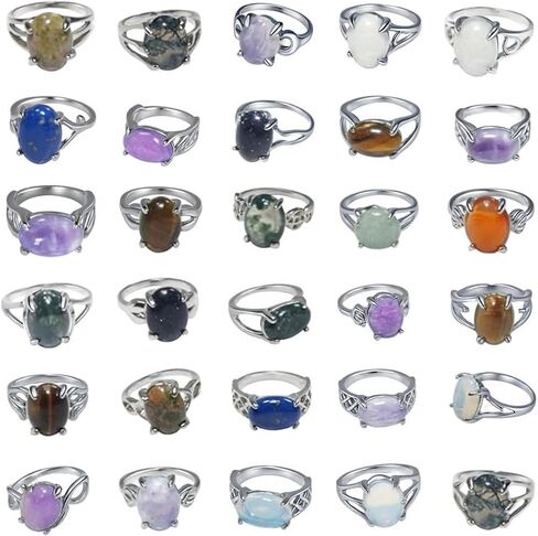 30PCS Lot Crystals Rings Bulk Items Wholesale Clearance Wholesale for Boutique Resale Wholesale Jewelry Rings for Women Al Por Mayor in Kuwait