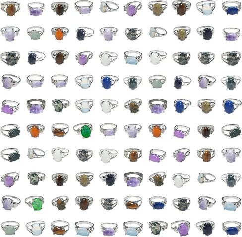 30PCS Lot Crystals Rings Bulk Items Wholesale Clearance Wholesale for Boutique Resale Wholesale Jewelry Rings for Women Al Por Mayor in Kuwait