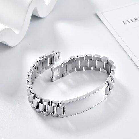 Stainless Steel Men's Bracelets Classic & Durable Mens Bracelet Stylish Elegant Men Jewelry Perfect Gifts for Men in Saudi Arabia