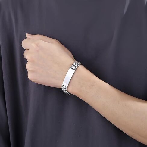 Stainless Steel Men's Bracelets Classic & Durable Mens Bracelet Stylish Elegant Men Jewelry Perfect Gifts for Men in Saudi Arabia