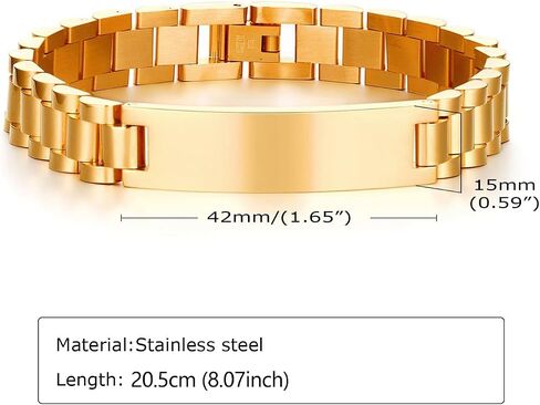 Stainless Steel Men's Bracelets Classic & Durable Mens Bracelet Stylish Elegant Men Jewelry Perfect Gifts for Men in Saudi Arabia