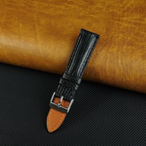 Lizard Watch Band Hands Handsard Men Quick Release Premium Stingray Leather Watch Strap استبدال الإبزيم الفولاذ المقاوم للصدأ مفصل 18 مم 19 مم 20 مم 21 مم 22 مم 24 ملم in Kuwait