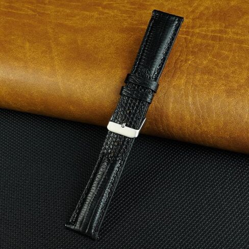 Lizard Watch Band Hands Handsard Men Quick Release Premium Stingray Leather Watch Strap استبدال الإبزيم الفولاذ المقاوم للصدأ مفصل 18 مم 19 مم 20 مم 21 مم 22 مم 24 ملم in Kuwait