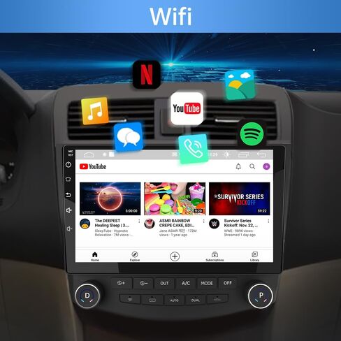 راديو سيارة AWESAFE ستيريو 4 + 64 جيجابايت أندرويد 12 لسيارة Honda Accord 7th 2003-2007 مع CarPlay Android Auto in Saudi Arabia