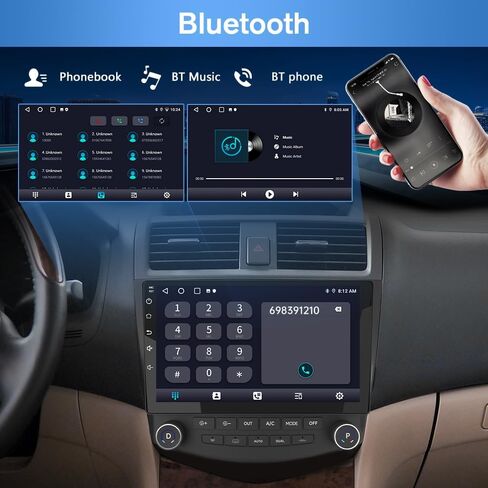 راديو سيارة AWESAFE ستيريو 4 + 64 جيجابايت أندرويد 12 لسيارة Honda Accord 7th 2003-2007 مع CarPlay Android Auto in Saudi Arabia