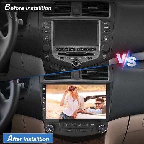 راديو سيارة AWESAFE ستيريو 4 + 64 جيجابايت أندرويد 12 لسيارة Honda Accord 7th 2003-2007 مع CarPlay Android Auto in Saudi Arabia