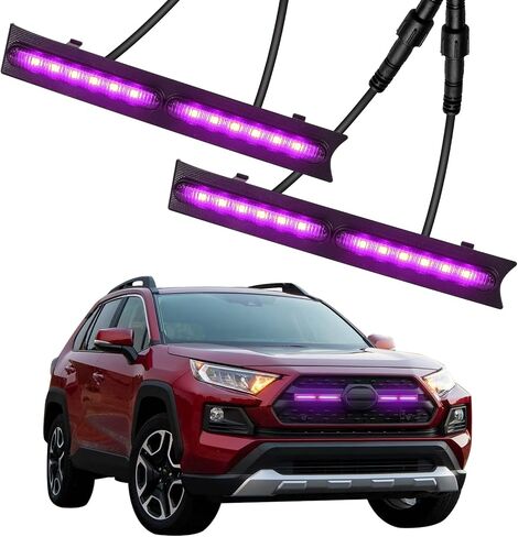 مصابيح مصبغة LED تناسب 2019-2024 تويوتا RAV4 إكسسوارات الشواء الأمامية الخارجية إدراج ضوء للمغامرة الهجينة الخامسة TR D OFF-ROAD 5311142220 (مصابيح العنبر) in Kuwait