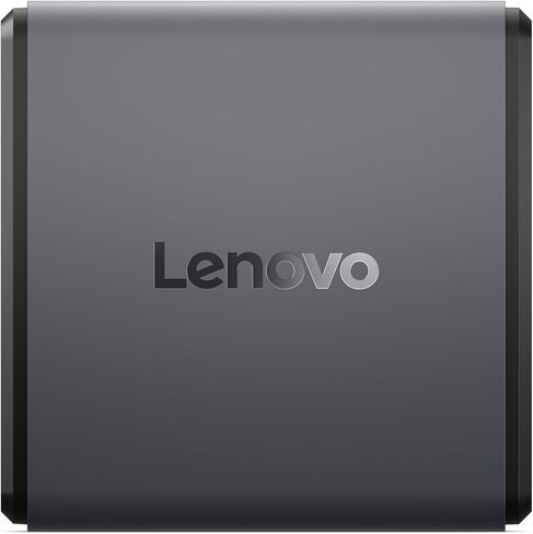 قاعدة شحن رفيعة للسفر USB-C من لينوفو، 8 منافذ، مرور يصل إلى 65 وات PD، كابل USB-C مدمج، دعم شاشة 4K، أسود in Kuwait