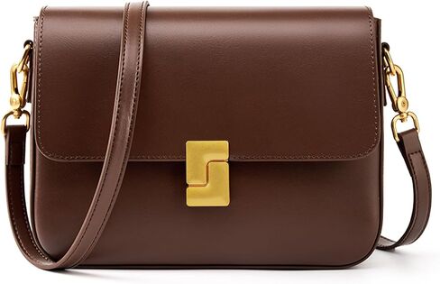 Shoulder Bags for Women, Genuine Leather Crossbody Purses Vintage Handbags-Adjustable Strap Designer Bags in Saudi Arabia