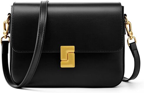 Shoulder Bags for Women, Genuine Leather Crossbody Purses Vintage Handbags-Adjustable Strap Designer Bags in Saudi Arabia