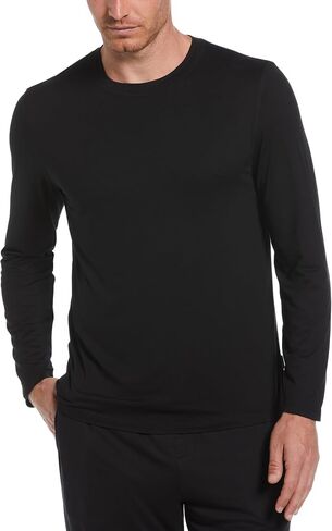 Perry Ellis Men's Portfolio Long Sleeve Deluxe Touch Touch Shirtshirt ، نسيج ناعم تمتد ، ملاءمة فضفاضة ، صالة ملابس in Kuwait