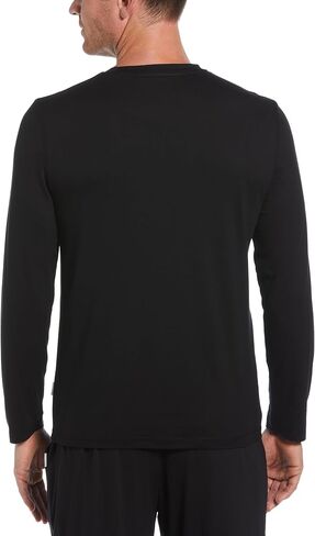 Perry Ellis Men's Portfolio Long Sleeve Deluxe Touch Touch Shirtshirt ، نسيج ناعم تمتد ، ملاءمة فضفاضة ، صالة ملابس in Kuwait