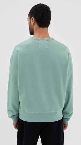 Men's Midweight Terry Relaxed Crewneck in Kuwait