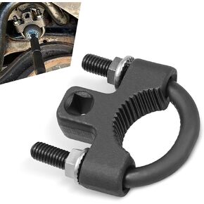 1 PC Car Steering Gear Rudder Multifunctional Wrench, Inner Rocker Disassembly Tool, 0.39" Drive U-shaped Detachable Structure Anti-skid Repair Accessories, Universal for Cars (Black)