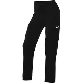 Nike Sportswear Essential Women's High-Rise Woven Cargo Pants (Black/White, DO7209-010) Size Large