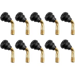 8 PCS 90 DEGREE VIGLED LEANSENDAL SETS تنبع صمام الصمام المعدني النحاسي مع قاعدة مطاطية ل ATV ، دراجة نارية ، وحافات GO-KART