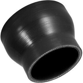76-102mm 3-4 ID turbo 4-Ply Straight Silicone Reducer Hose Silicone Hose Coupler Intercooler Tube Black for Car Intercooler Intake Piping