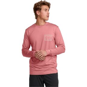 Billabong Men's Crayon Wave Loose Fit Long Sleeve Rashguard 50+ Uv Protection