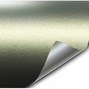 Vvivid+ Finyl Wrap Film (1ft × 5ft ، أخضر داكن معدني غير لامع)
