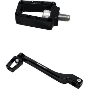 POWER JAMES Black Aluminum Clutch Shifter Shiftpeg Foopeg Controls for Harley Davidson (Black) (Shift Peg, Black)