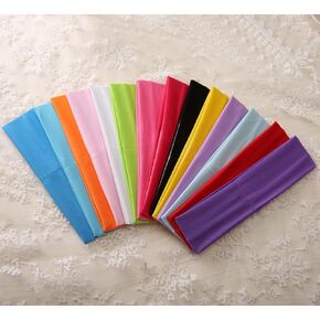 14pcs Mixed Colors Yoga Sport Headbands for Women,Soft Elastic Stretch Athletic Headband for Workout Running