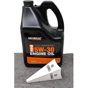 Generac 0J5323A Full Synthetic SAE 5W-30 Engine Oil 5-Quart Bottle