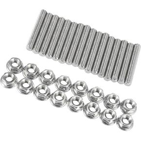 16pcs Stainless Steel Exhaust Manifold Bolt Stud Hardware for Ford 4.6 5.4 Liter V8 2 Manifolds Stylish Design